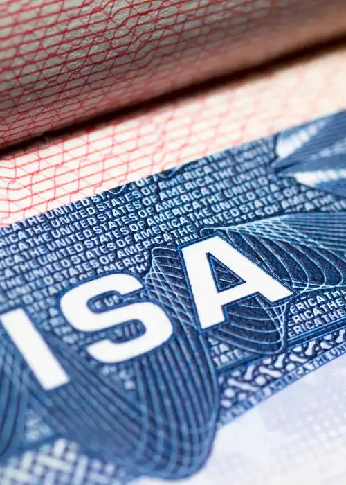 close up on a h1b visa to represent PWD processing times